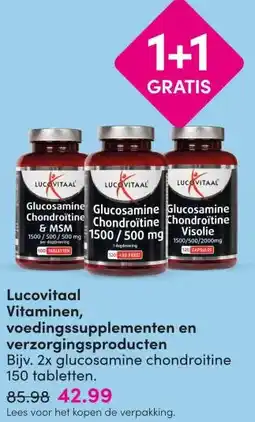 DA Lucovitaal voedingssupplementen en verzorgingsproducten aanbieding