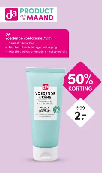 DA DA Voedende voetcrème 75 ml aanbieding