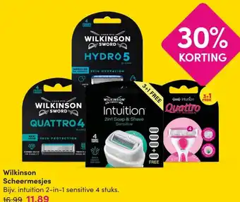 DA Wilkinson Scheermesjes aanbieding