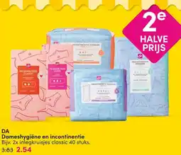 DA Dameshygiëne en incontinentie aanbieding