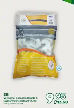 Amazing Oriëntal EBI Vannamei Garnalen Gepeld & Ontdarmd met Staart 16/20 aanbieding