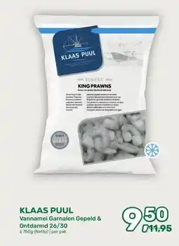 Amazing Oriëntal KLAAS PUUL Vannamei Garnalen Gepeld & Ontdarmd 26/30 aanbieding