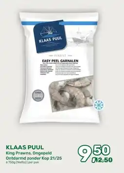 Amazing Oriëntal KLAAS PUUL King Prawns, Ongepeld Ontdarmd zonder Kop 21/25 aanbieding