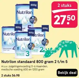 Etos Nutrilon standaard 800 gram 2 t/m 5 aanbieding