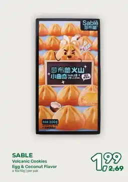 Amazing Oriëntal SABLE Volcanic Cookies Egg & Coconut Flavor aanbieding