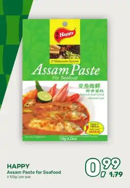 Amazing Oriëntal HAPPY Assam Paste for Seafood aanbieding