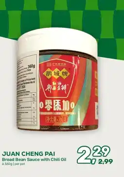 Amazing Oriëntal JUAN CHENG PAI Broad Bean Sauce with Chili Oil aanbieding