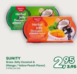 Amazing Oriëntal SUNITY Grass Jelly Coconut & (Mango/Yellow Peach Flavor) aanbieding