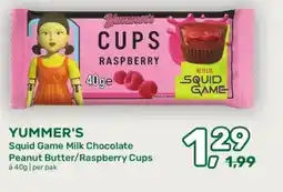 Amazing Oriëntal YUMMER'S Squid Game Milk Chocolate Peanut Butter/Raspberry Cups aanbieding