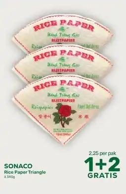Amazing Oriëntal SONACO Rice Paper Triangle aanbieding