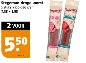 Poiesz Stegeman droge worst aanbieding