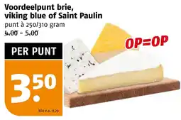 Poiesz Voordeelpunt brie, viking blue of Saint Paulin aanbieding