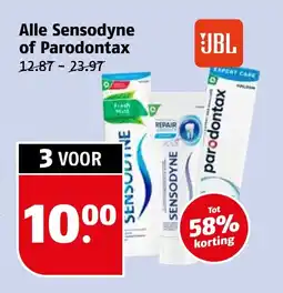 Poiesz Alle sensodyne of parodontax aanbieding
