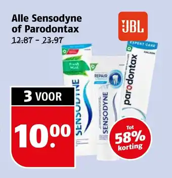 Poiesz Alle sensodyne of parodontax aanbieding