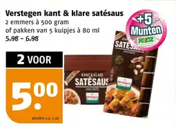 Poiesz Verstegen kant & klare satésaus aanbieding