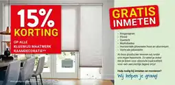 Kluswijs OP ALLE KLUSWIJS MAATWERK RAAMDECORATIE** aanbieding
