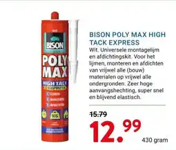 Kluswijs BISON POLY MAX HIGH TACK EXPRESS aanbieding