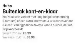 Hubo Hubo Buitenlak kant-en-klaar aanbieding
