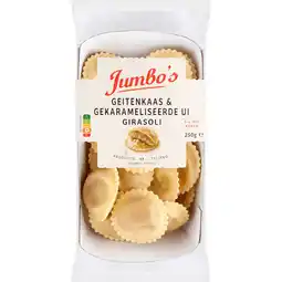 Jumbo Jumbo's Verse Pasta Girasoli Geitenkaas & Gekarameliseerde Ui 250 g aanbieding