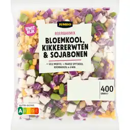 Jumbo Jumbo Roerbakmix Bloemkool, Kikkererwten & Sojabonen 400 g aanbieding