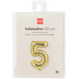 Jumbo folieballon goud 5 aanbieding