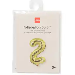 Jumbo folieballon goud 2 aanbieding
