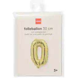 Jumbo folieballon goud 0 aanbieding