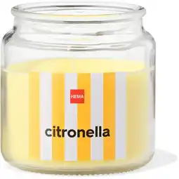 Jumbo HEMA Kaarsvaasje Citronella L aanbieding