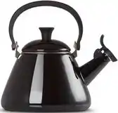 Bol.com Le Creuset Fluitketel Kone - Ebbenzwart - 1.6 liter - inductie geschikt aanbieding