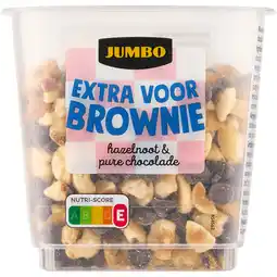 Jumbo Jumbo Mix voor Brownie met Hazelnoot & Pure Chocolade 110 g aanbieding