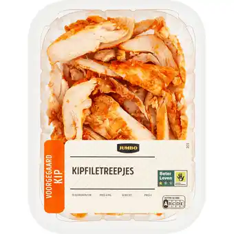 Jumbo Jumbo Kipfiletreepjes Voorgegaard 135 g aanbieding