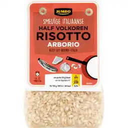Jumbo Jumbo Half Volkoren Risotto Arborio 250 g aanbieding
