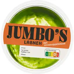 Jumbo Jumbo's Labneh met Sinaasappelsmaak en Basilicumolie 125 g aanbieding