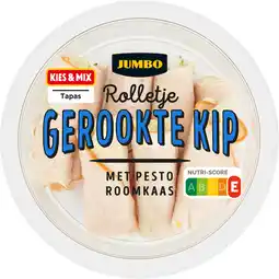 Jumbo Jumbo Gerookte Kip Rolletjes met Pesto Roomkaas 90 g aanbieding