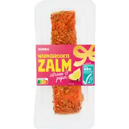 Jumbo Jumbo Warmgerookte Zalm Citroen & Peper 125 g aanbieding