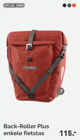 Bike Totaal Back-Roller Plus enkele fietstas aanbieding