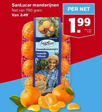 Hoogvliet SanLucar mandarijnen 750g aanbieding