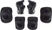 Bol.com Nijdam Skate Beschermset Kinderen - Neo Nero - Zwart/Grijs - Maat S aanbieding