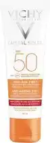 Bol.com Vichy Capital Soleil SPF50 3-in-1 Anti-Aging Antioxidante Zonbescherming - Gelaat 50ml aanbieding