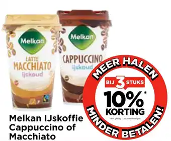 Vomar Voordeelmarkt Melkan IJskoffie Cappuccino of Macchiato aanbieding