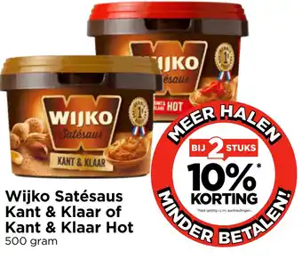 Vomar Voordeelmarkt Wijko Satésaus Kant & Klaar of Kant & Klaar Hot aanbieding