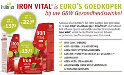 Gezond & Wel hübner IRON VITAL aanbieding