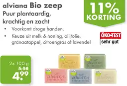 Gezond & Wel alviana Bio zeep aanbieding