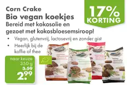 Gezond & Wel Corn Crake Bio vegan koekjes aanbieding
