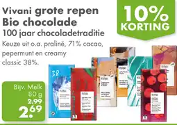 Gezond & Wel Vivani grote repen Bio chocolade aanbieding