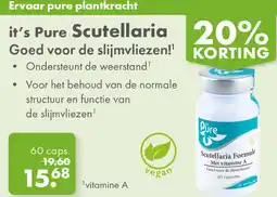 Gezond & Wel it's Pure Scutellaria aanbieding