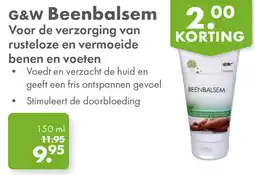 Gezond & Wel G&W Beenbalsem aanbieding
