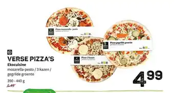 Ekoplaza Verse pizza's ekocuisine aanbieding