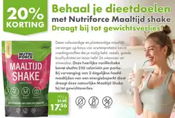 Gezond & Wel Nutriforce Maaltijd shake aanbieding