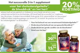 Gezond & Wel Het succesvolle 3-in-1 supplement voor het cholesterolgehalte, de bloeddruk en het hart aanbieding